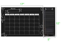 高品質のチャークボード 長さ17インチ 磁気冷蔵庫 カレンダー 時間管理用の磁気日計画器