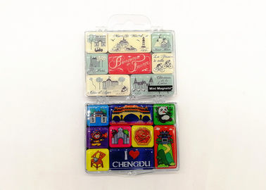 3D樹脂写真印刷 冷蔵庫磁石 エポキシ冷蔵庫磁石 30mm X 40mm 透明プラスチックボックス
