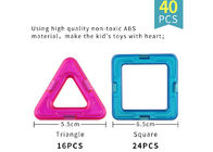 ABSプラスチック磁気ブロックの三角形5.5cmの磁気活動セット