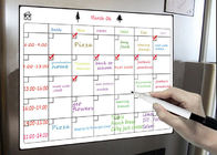 月間プランナー 冷蔵庫 17X12 インチ 磁気永久カレンダー カスタム磁気ノート