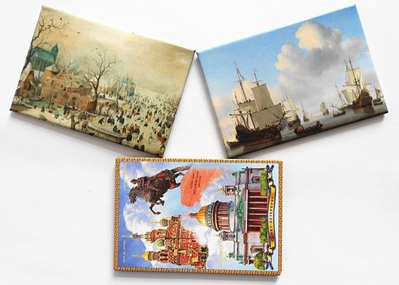 カスタム デザイン旅行のお土産 78 × 54 ミリメートルブリキ冷蔵庫マグネットお土産冷蔵庫マグネット