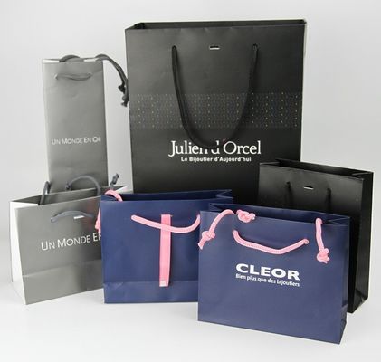 オーダーメイド コーティング 折りたたむ紙袋 豪華 ギフト 紙 ショッピング バッグ